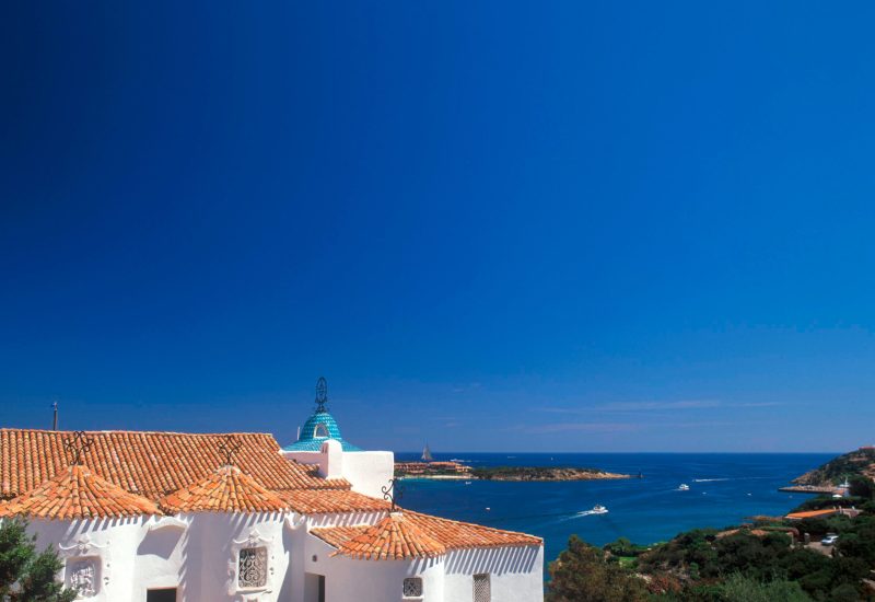The Stella Maris Church above Porto Cervo
Harbour   Costa Smeralda  Sardinia
Italy